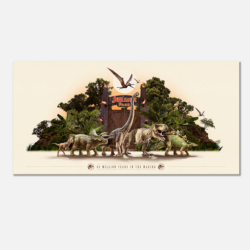 Jurassic World Canva Wall Art - Jurassic Park Party Favors