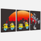 Minions & Monsters Canvas Wall Art - Minions Birthday Party Decorations