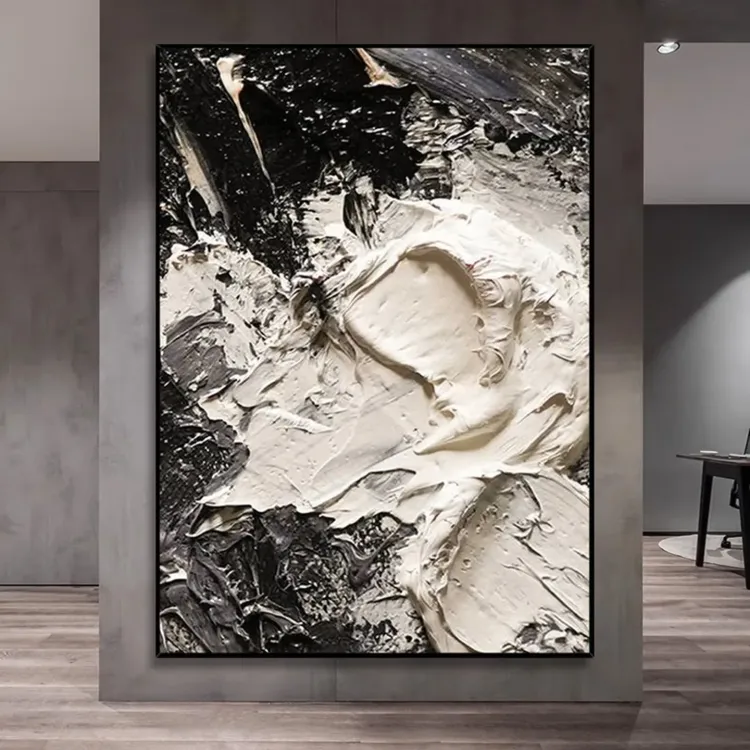 Sculptural Silence Textured Canvas Art