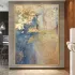 Golden Drift Textured Canvas Painting