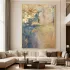 Golden Drift Textured Canvas Painting