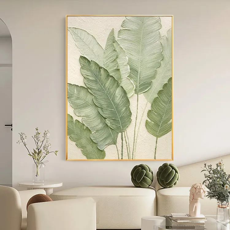 Botanical Calm Textured Canvas Art