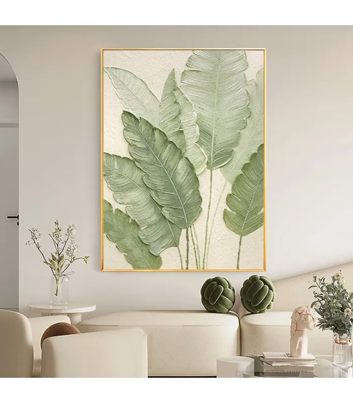 Botanical Calm Textured Canvas Art