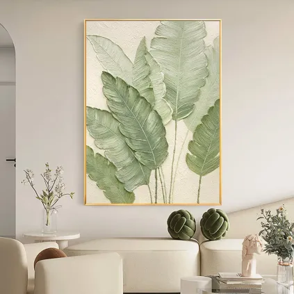 Botanical Calm Textured Canvas Art