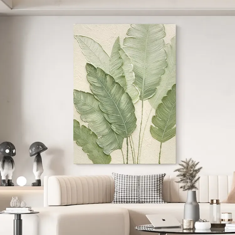 Botanical Calm Textured Canvas Art