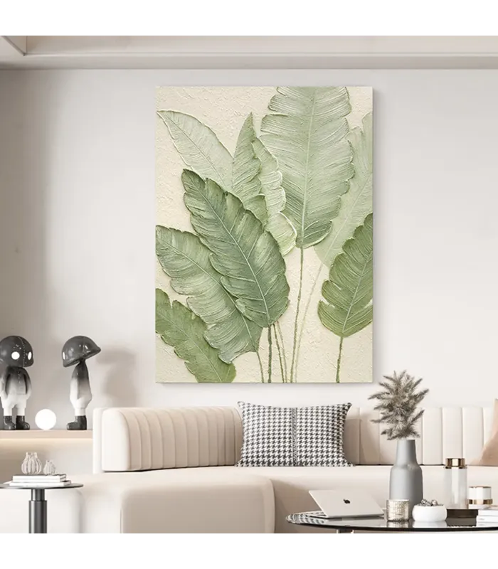 Botanical Calm Textured Canvas Art