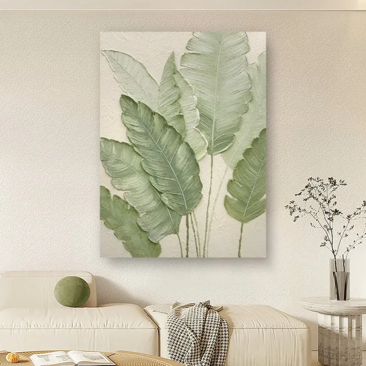 Botanical Calm Textured Canvas Art