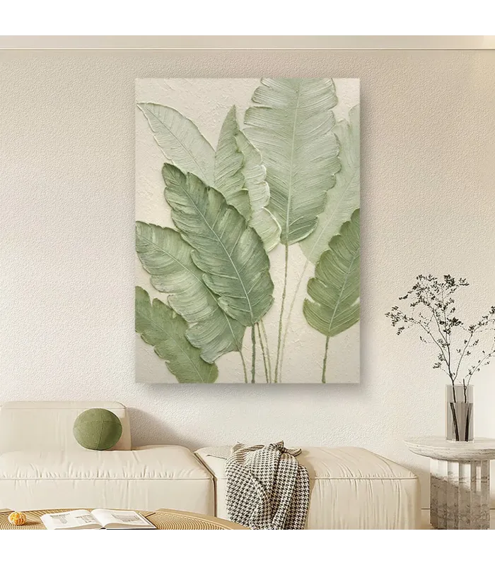 Botanical Calm Textured Canvas Art