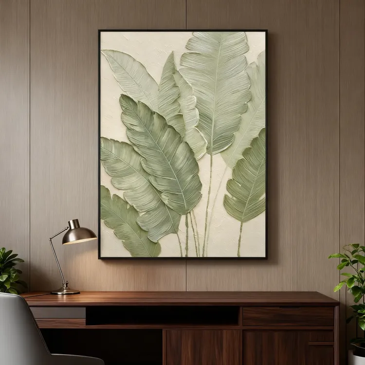 Botanical Calm Textured Canvas Art