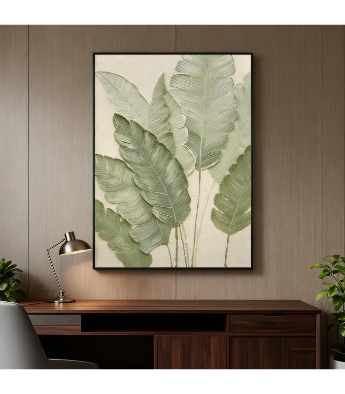 Botanical Calm Textured Canvas Art