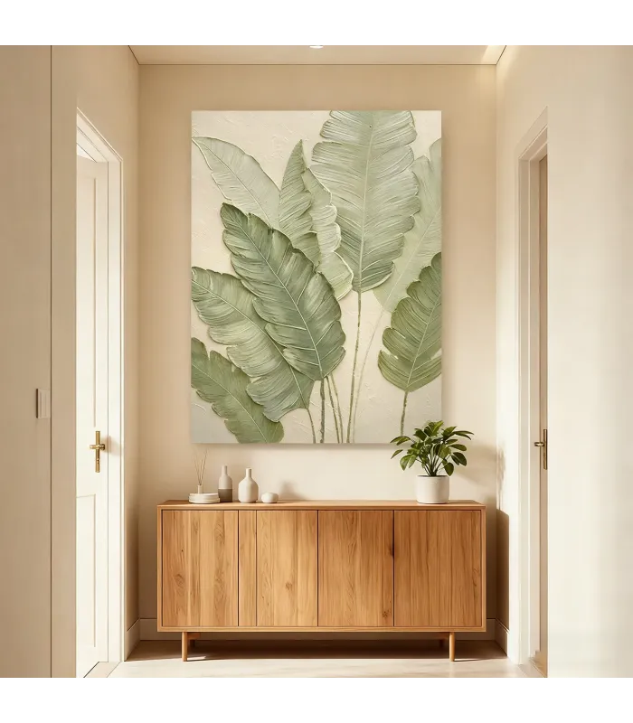 Botanical Calm Textured Canvas Art