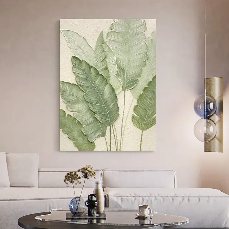 Botanical Calm Textured Canvas Art