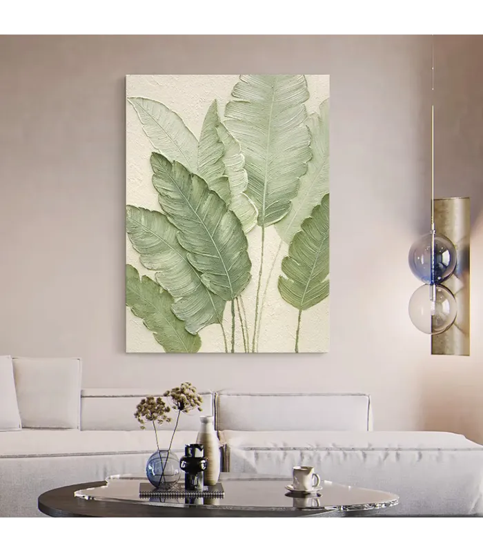 Botanical Calm Textured Canvas Art