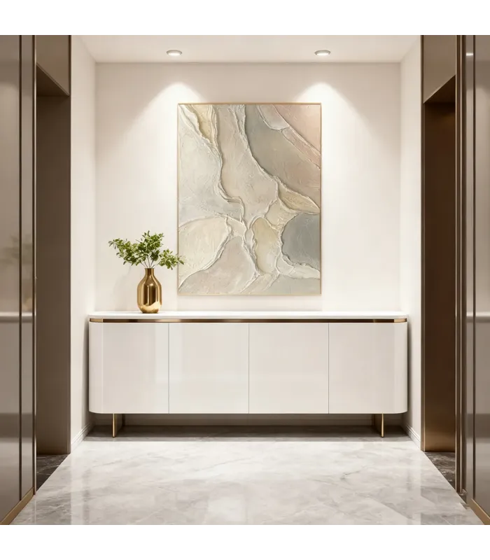 Earthen Flow Textured Canvas Art