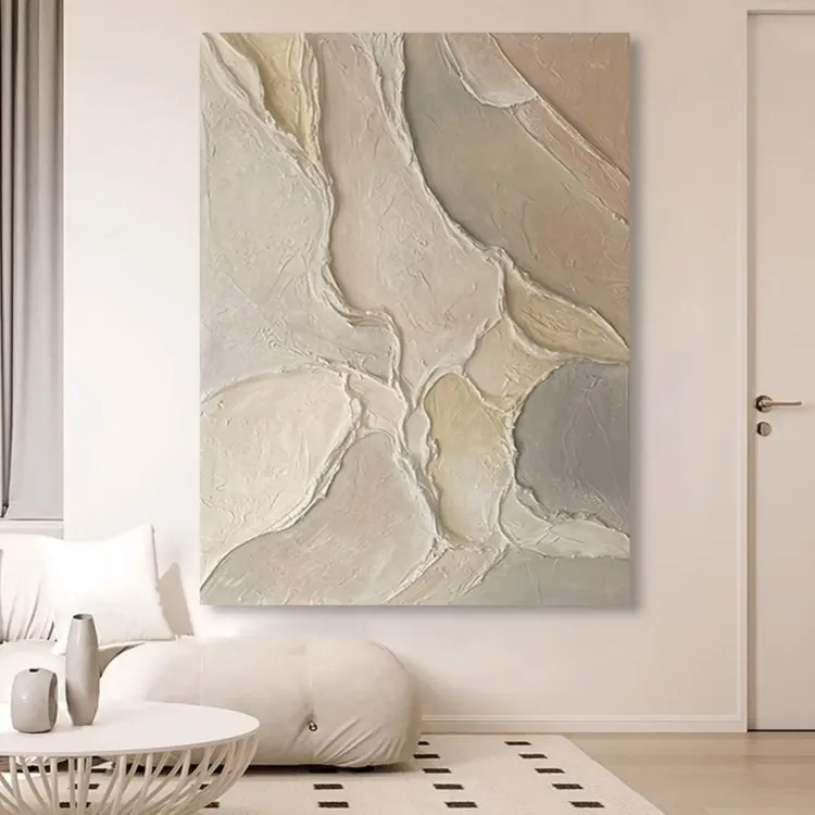 Earthen Flow Textured Canvas Art