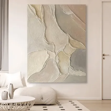 Earthen Flow Textured Canvas Art