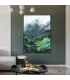 Misty Peaks Textured Canvas Painting