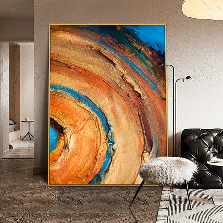 Geological Whispers Textured Canvas Art