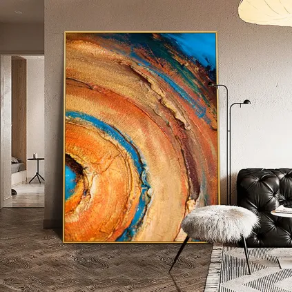 Geological Whispers Textured Canvas Art
