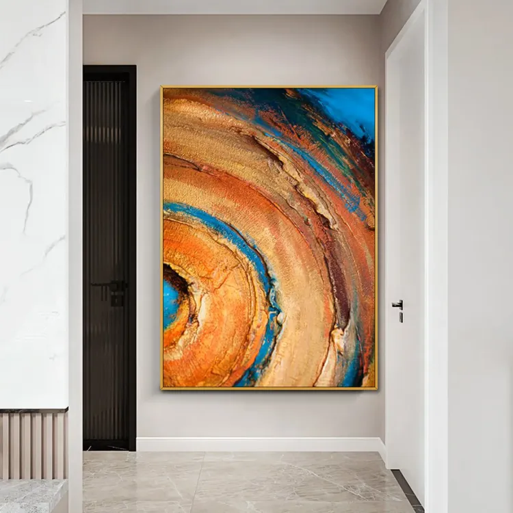 Geological Whispers Textured Canvas Art