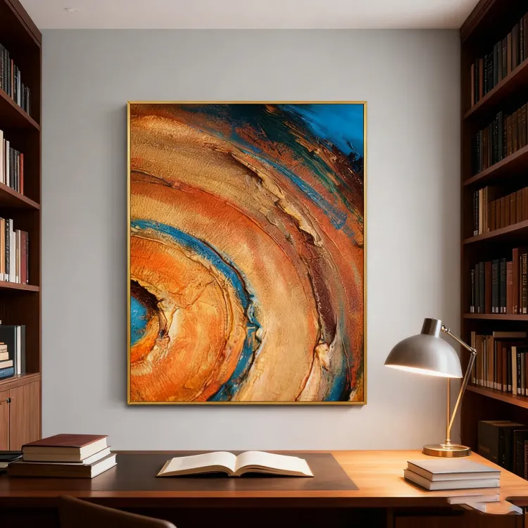 Geological Whispers Textured Canvas Art