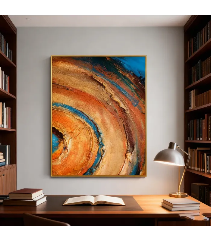 Geological Whispers Textured Canvas Art