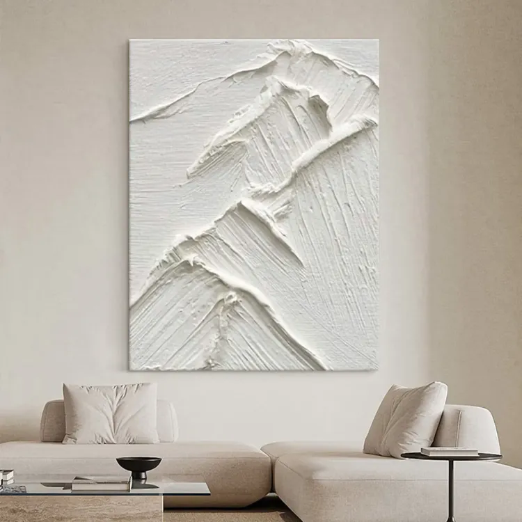 Abstract Mountain Texture in Neutral Tones