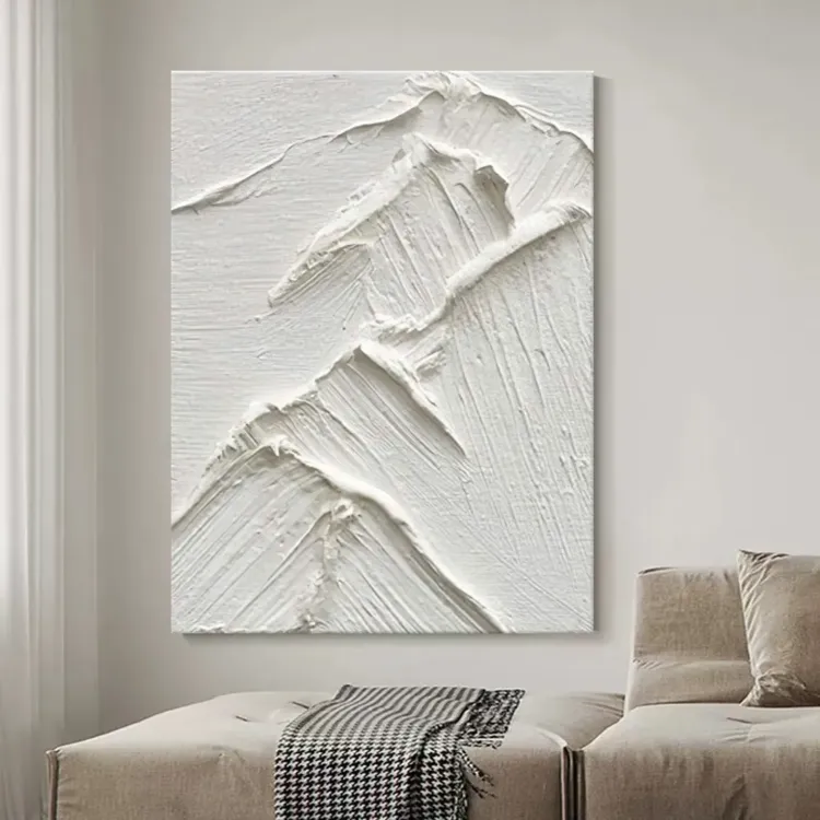 Abstract Mountain Texture in Neutral Tones
