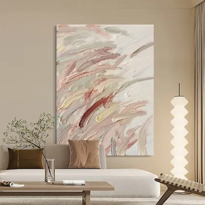 Neutral Wabi Sabi Canvas for Living Room