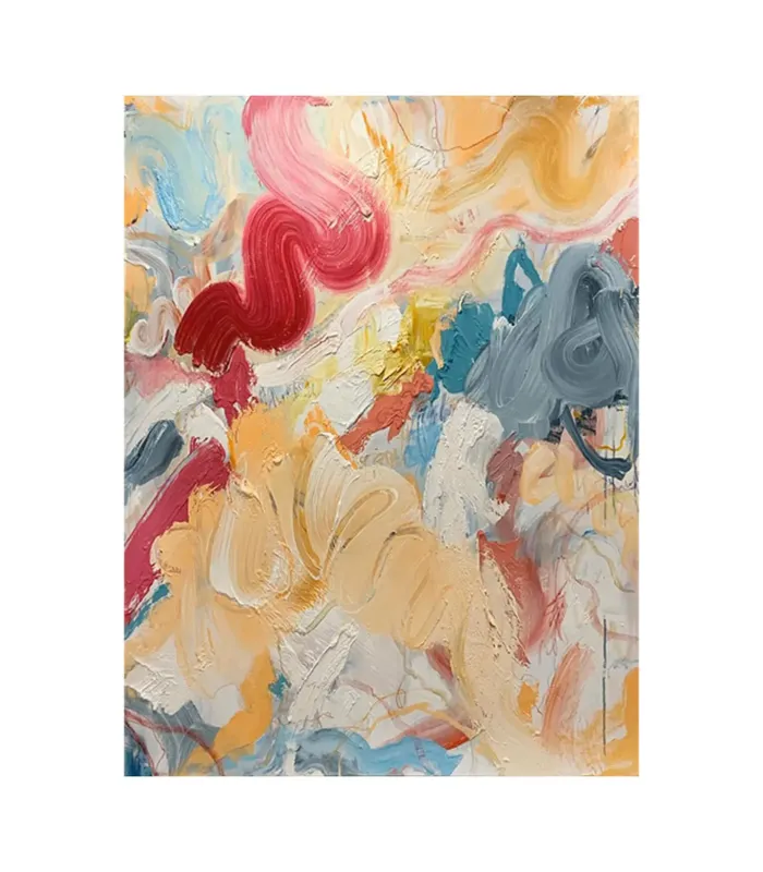 Bold Abstract Textured Canvas for Living Room