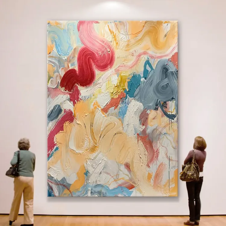 Bold Abstract Textured Canvas for Living Room