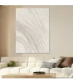 Neutral Wabi Sabi Textured Canvas Painting