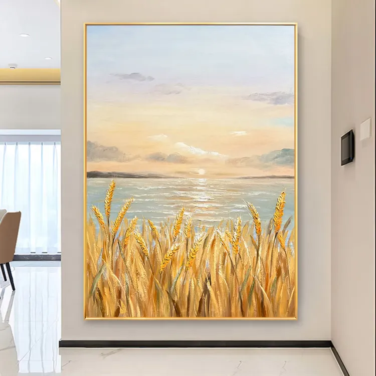 Golden Horizon Wabi Sabi Canvas