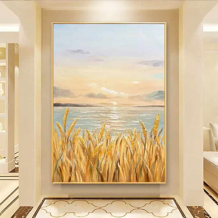Golden Horizon Wabi Sabi Canvas