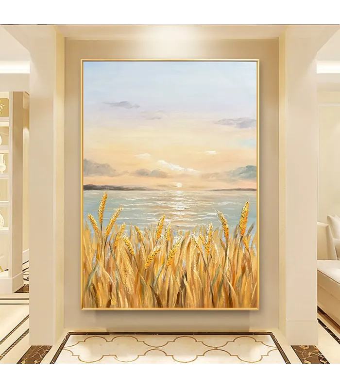 Golden Horizon Wabi Sabi Canvas