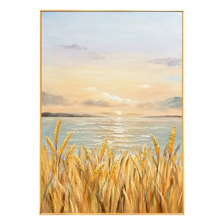 Golden Horizon Wabi Sabi Canvas