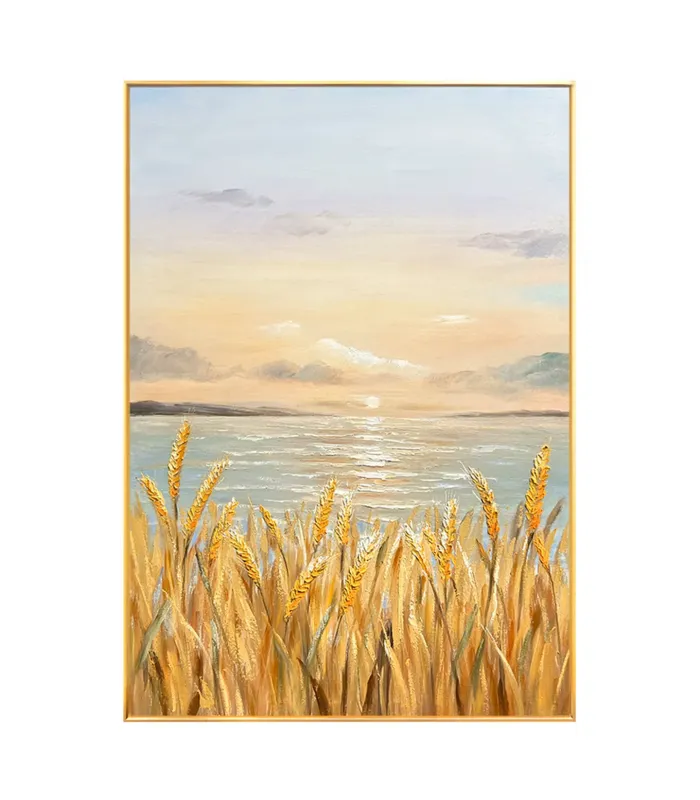 Golden Horizon Wabi Sabi Canvas