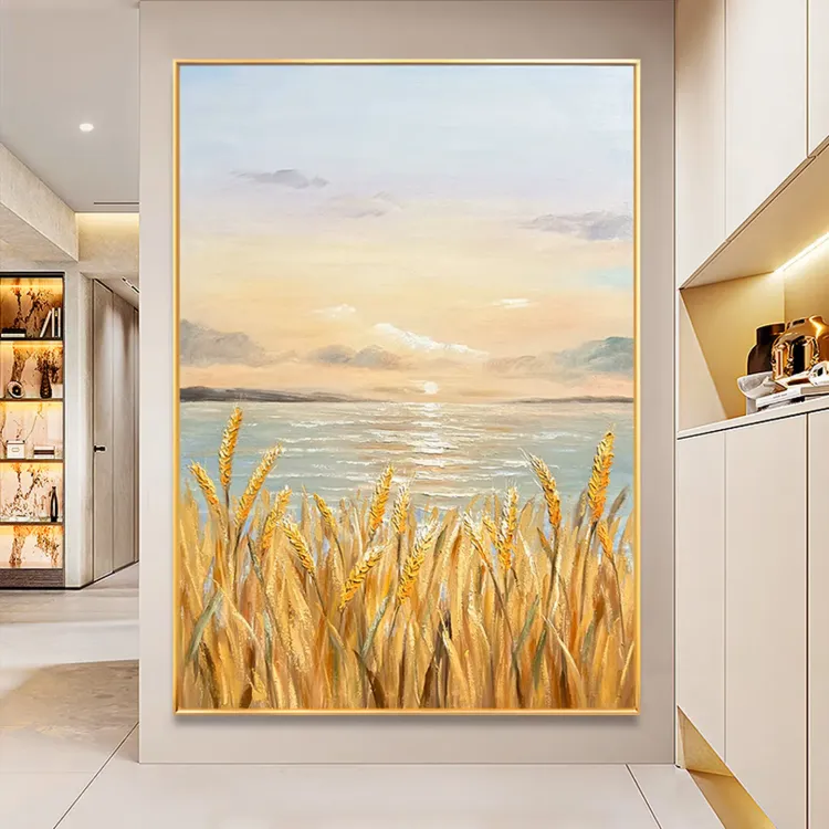 Golden Horizon Wabi Sabi Canvas