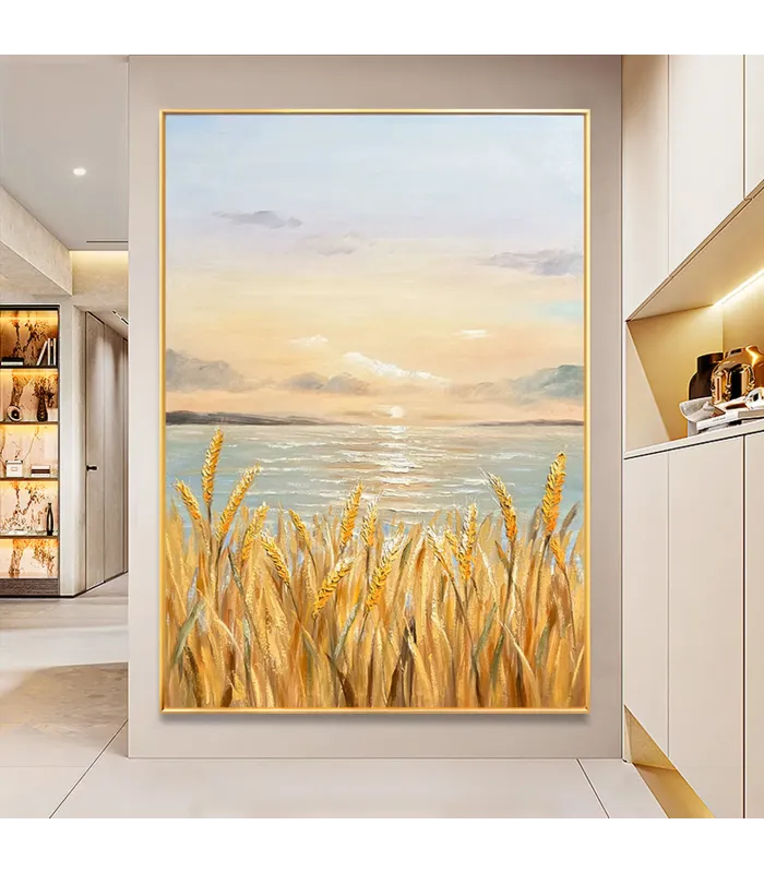 Golden Horizon Wabi Sabi Canvas