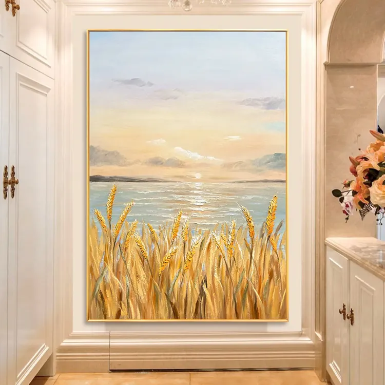 Golden Horizon Wabi Sabi Canvas