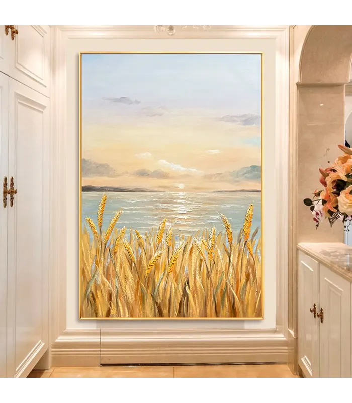 Golden Horizon Wabi Sabi Canvas