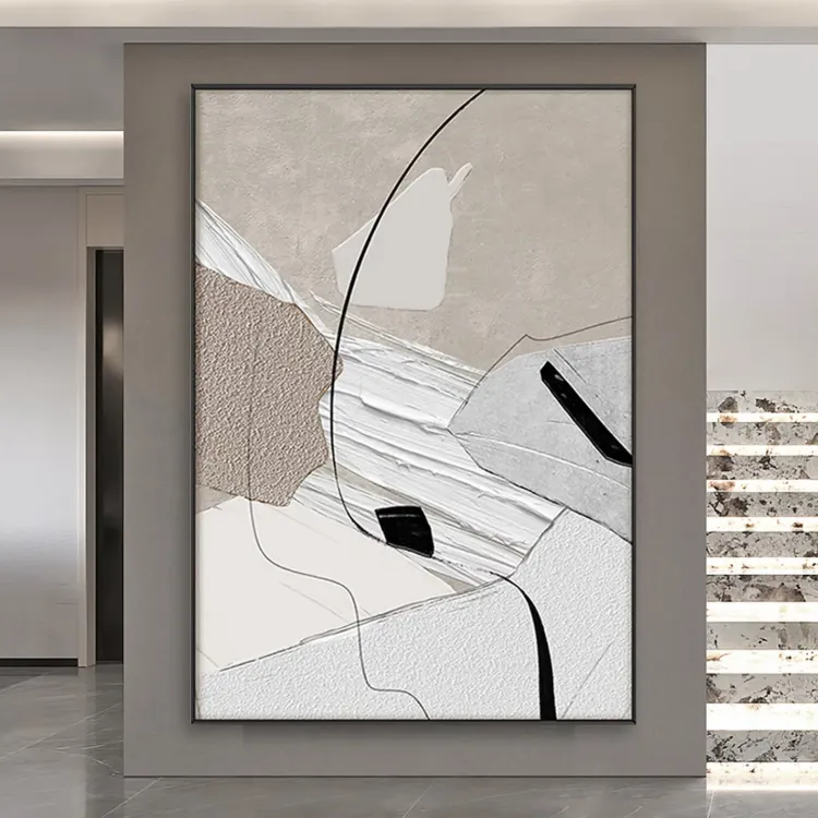 Wabi-Sabi Neutral Abstract Canvas Art