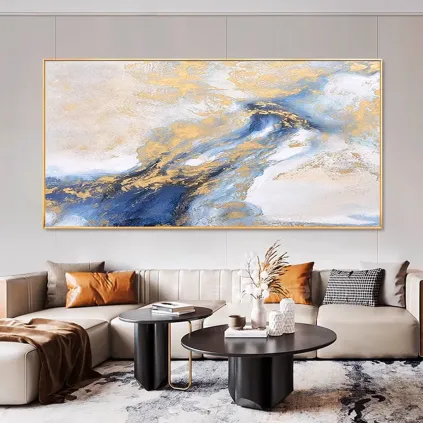 Modern Wabi Sabi Abstract Canvas Painting