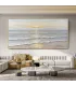Abstract Ocean Glow Textured Canvas Wall Art