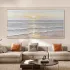 Abstract Ocean Glow Textured Canvas Wall Art