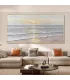 Abstract Ocean Glow Textured Canvas Wall Art