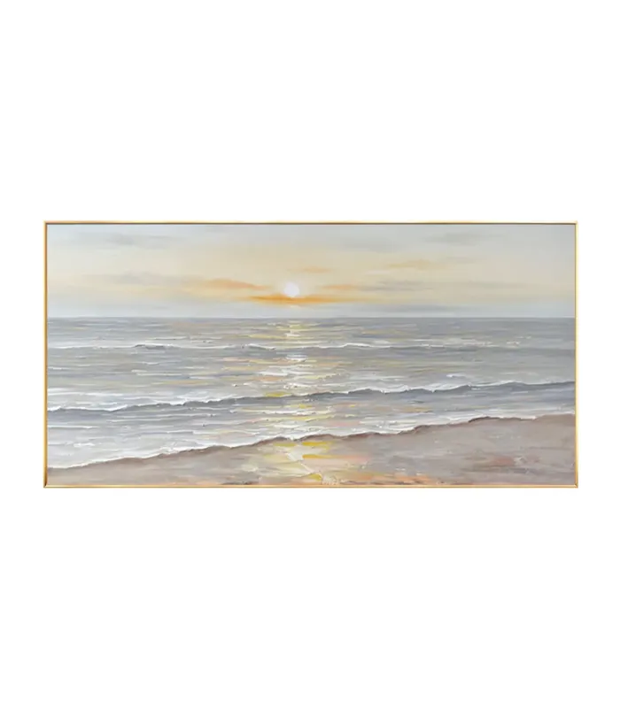 Abstract Ocean Glow Textured Canvas Wall Art