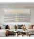 Abstract Ocean Glow Textured Canvas Wall Art