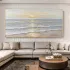 Abstract Ocean Glow Textured Canvas Wall Art