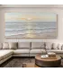 Abstract Ocean Glow Textured Canvas Wall Art